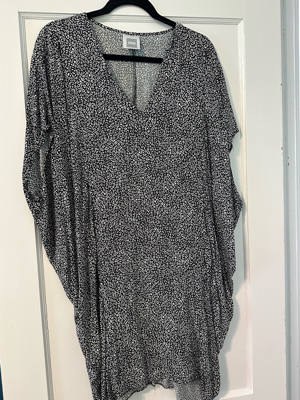 Nom Black & White Printed Caftan
